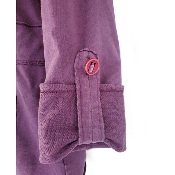 Lolë▪️Collared Zip Up Jacket in Purple - Picture 5 of 8